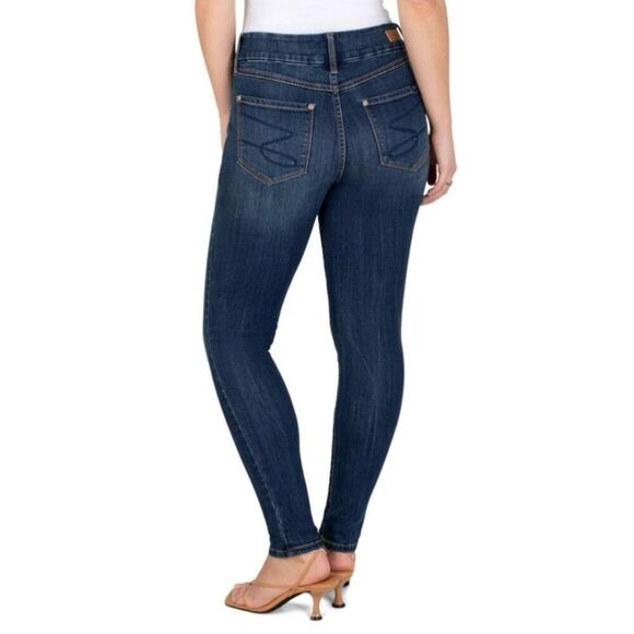 NWT Womens Seven7 Seven 7 Tummyless High Rise Skinny Medium Rinse Jeans - Sz 16 - Picture 3 of 6